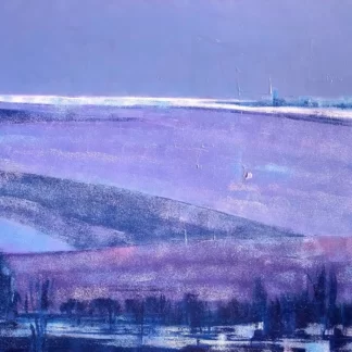 Paysage mauve